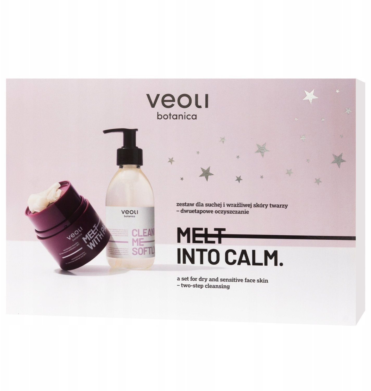 VEOLI BOTANICA_SET Melt Into Calm masełko do demakijażu 40g + żel do mycia twarzy 190ml
