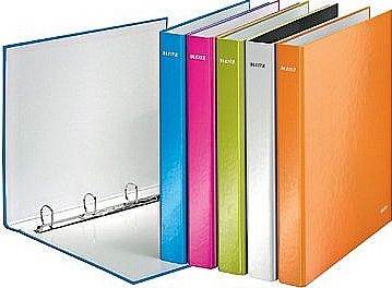 Segregator Leitz Wow 4-ringowy A4 40mm fioletowy (sek6130187)