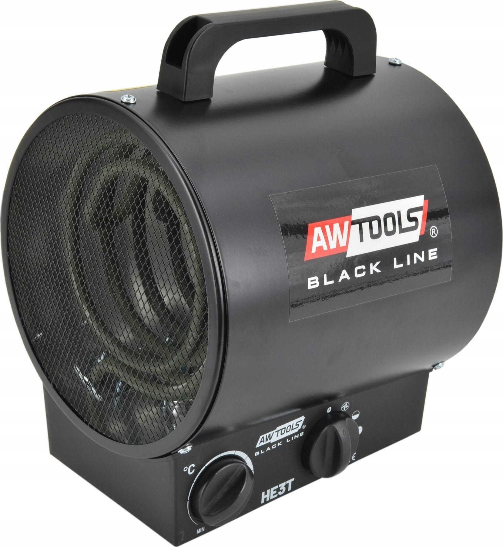 AWTools AW NAGRZEWNICA ELEKTRYCZNA TUBA 3KW /BLACK LINE