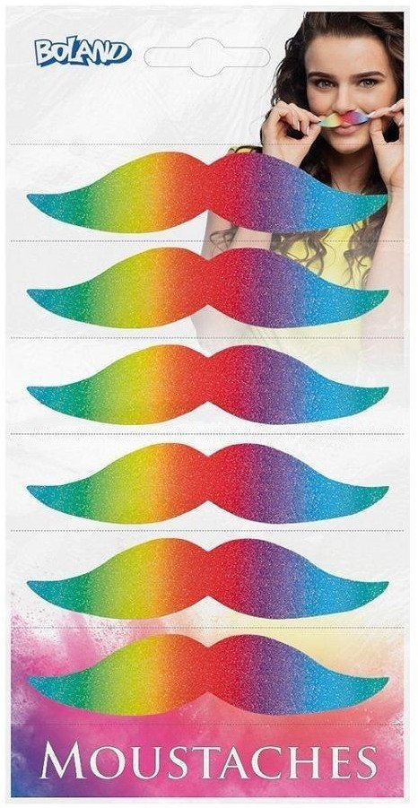 Regnbue overskæg, 6 stk