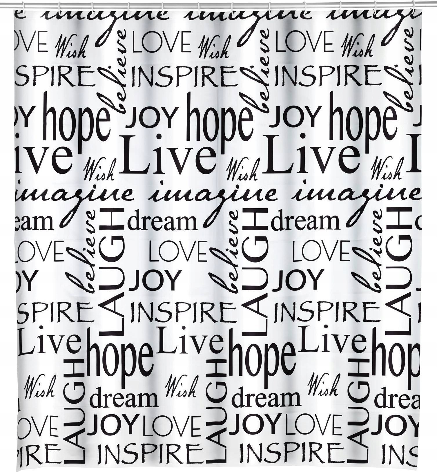 Wenko Zasłona prysznicowa Live, 180 x 200 cm, WENKO