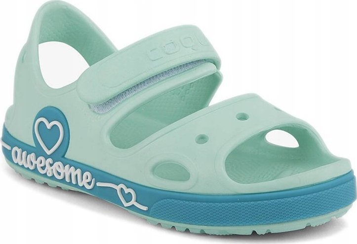 Coqui Sandały dla dzieci Coqui Yogi miętowo-turkusowe 8862-406-4419 34-35