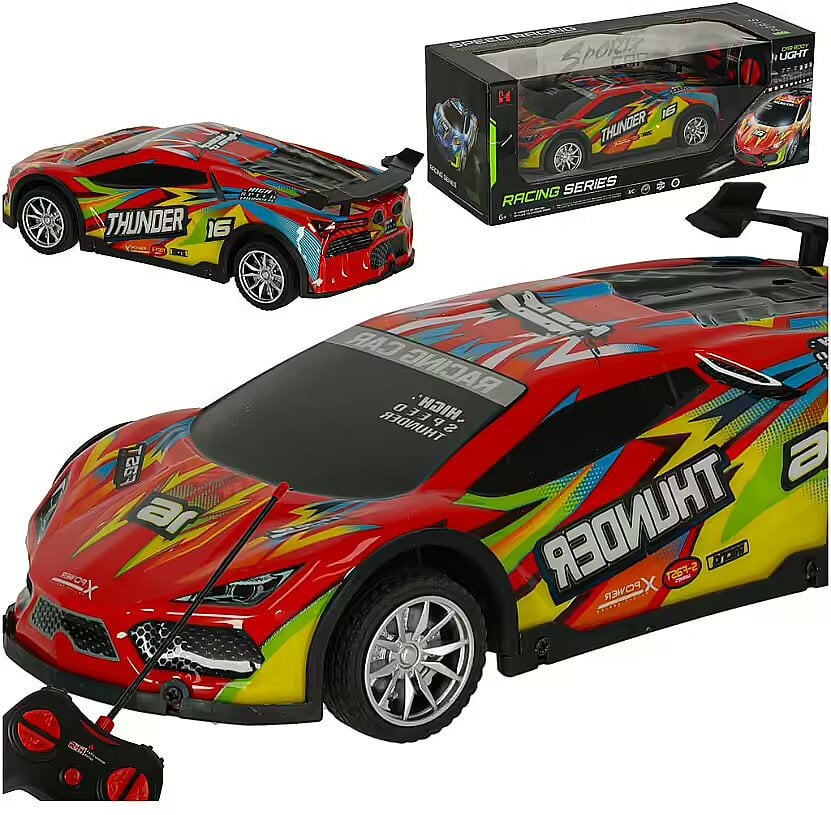 RoGer Toy Sport Car RC with Light effect 1:18