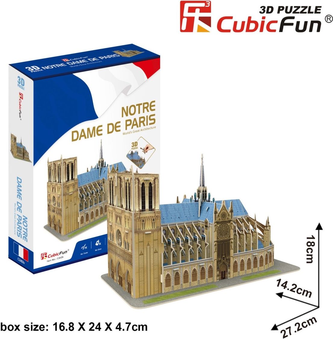 Cubicfun Puzzle 3D - Katedra Notre Dame (GXP-641767)
