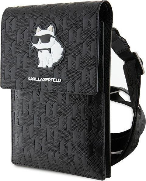Karl Lagerfeld Torebka KLWBSAKHPCK czarny/black Saffiano Monogram Choupette