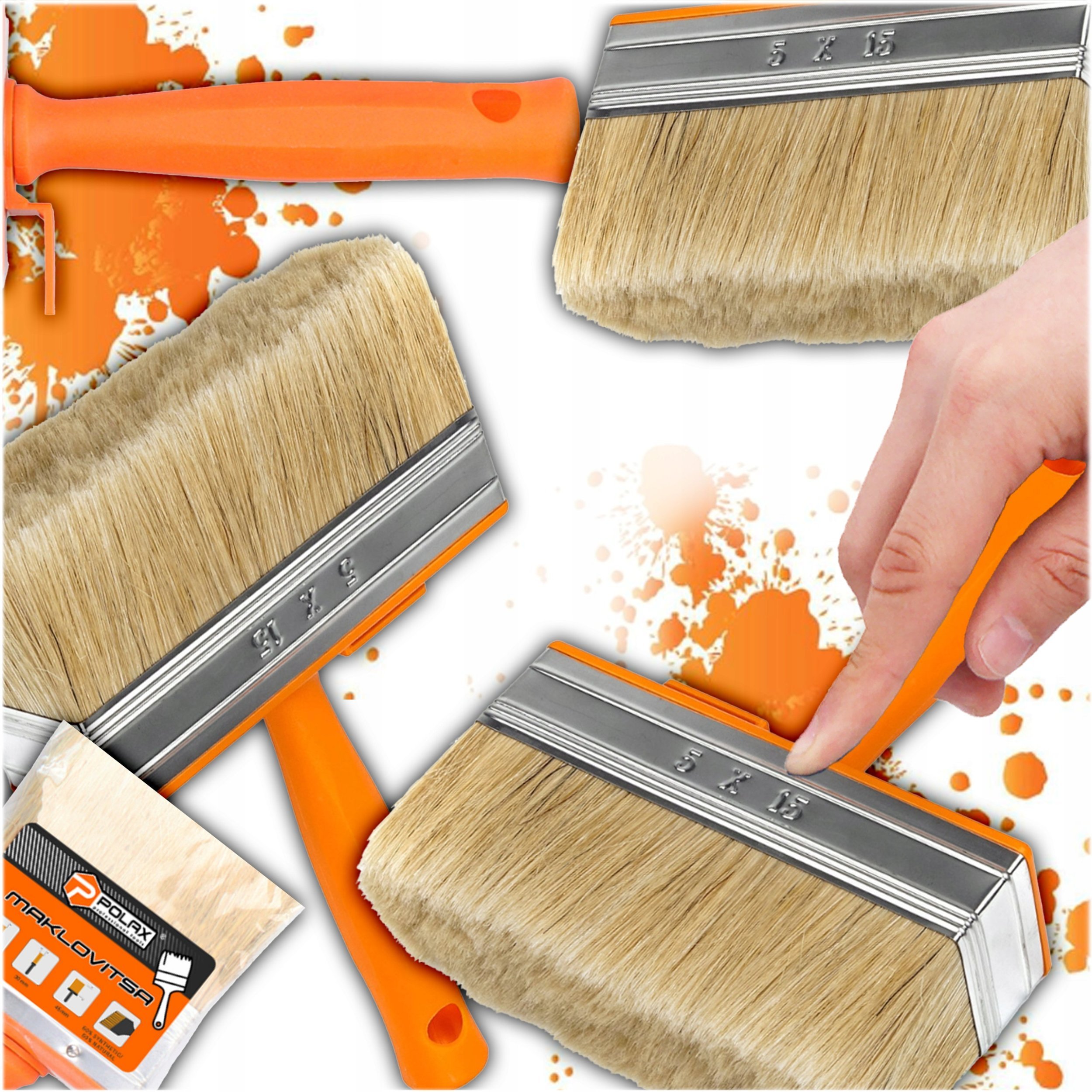 Polax PĘDZEL ANG.MAKLOWICZ 50x150mm