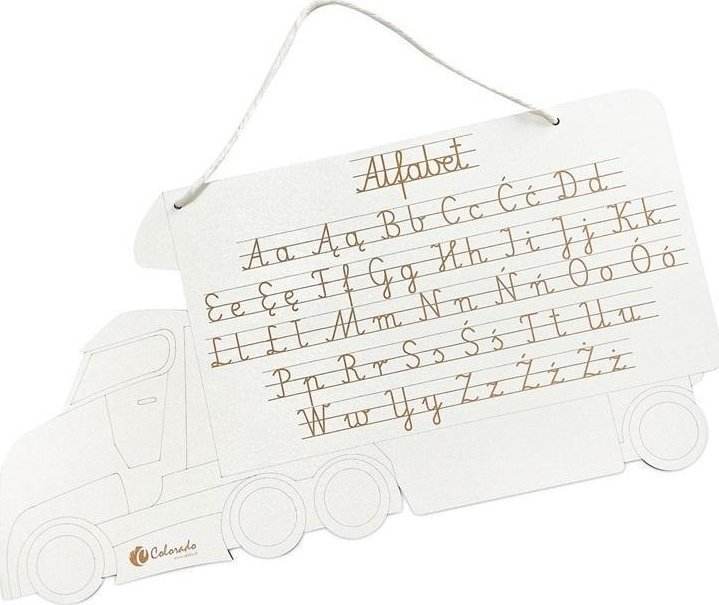 Colorado Znam swój alfabet - tablica drewniana Tir