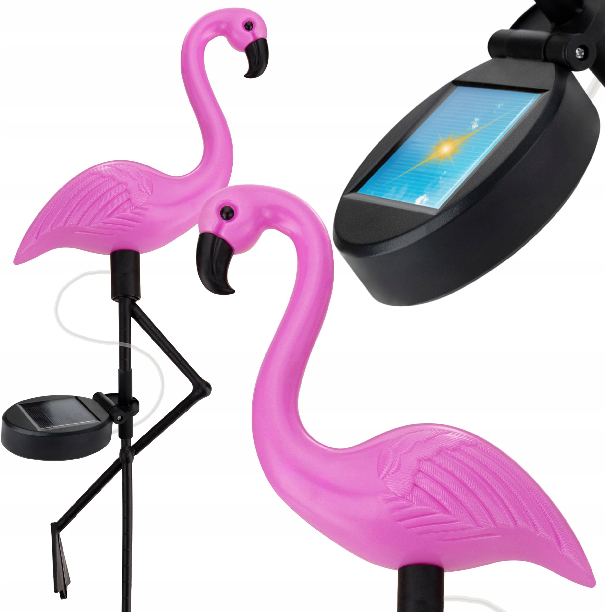 OGRODOWA LAMPA SOLARNA LED WBIJANA FLAMING