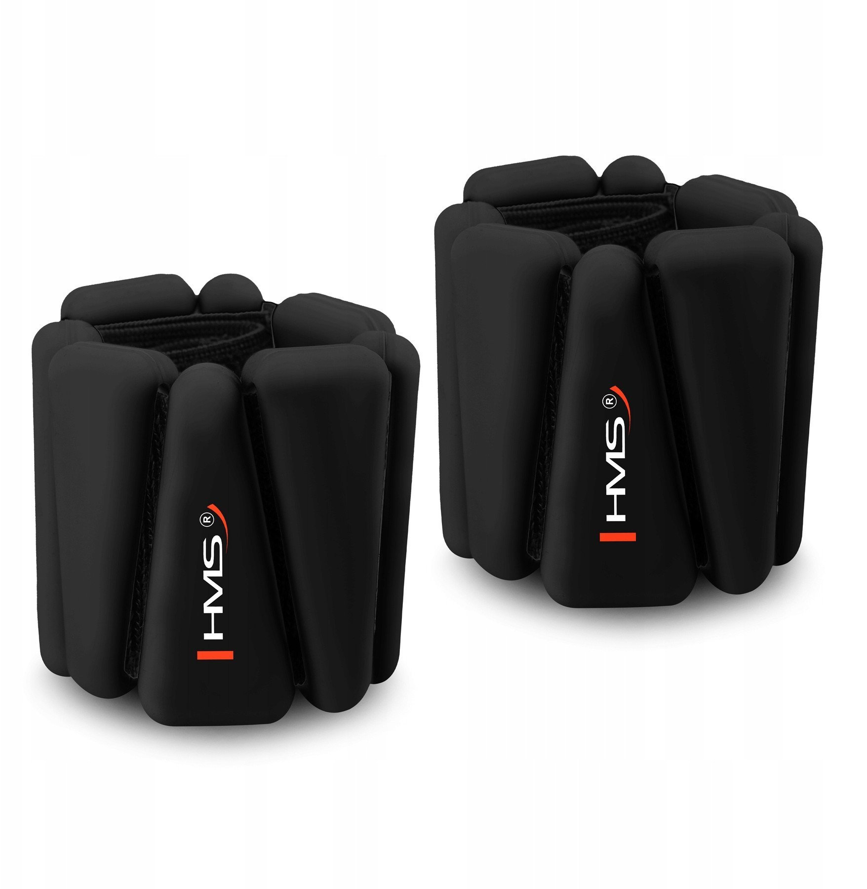 SNK01 BLACK SILIKONOWE OBCIĄŻNIKI DO ĆWICZEŃ NA KOSTKI I NADGARSTKI HMS