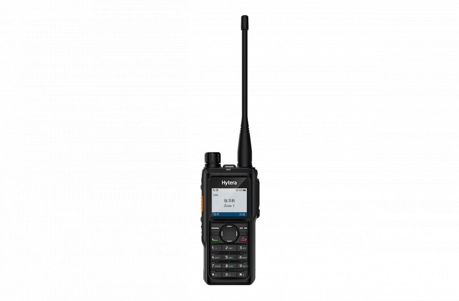 Krótkofalówka Hytera HP685 Um stubby z Mandown i analogowa antena Stummel 400-527 MHz 2000mAh Li-ion IP67 DMR Tier II