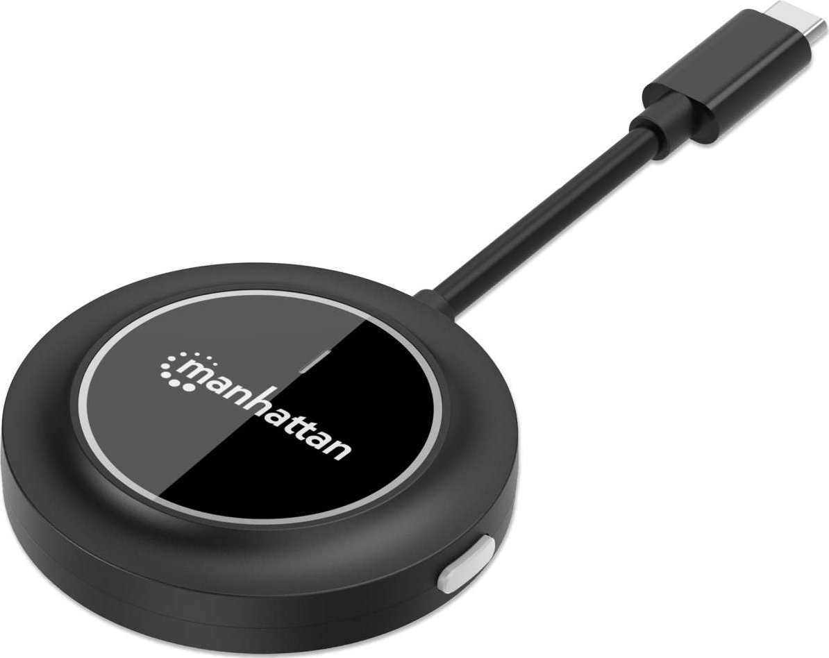 Manhattan 208437 przedłużacz AV Nadajnik AV Czarny