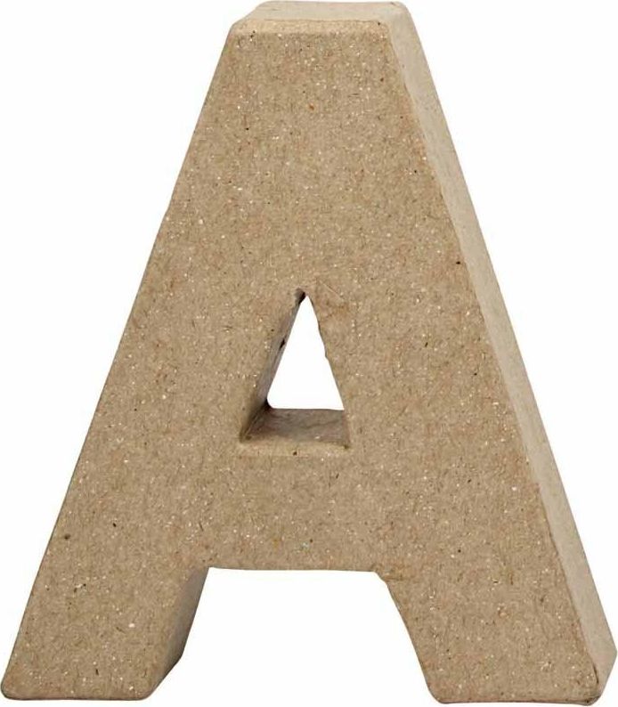 Creativ Company Litera A z papier-mache H: 10 cm