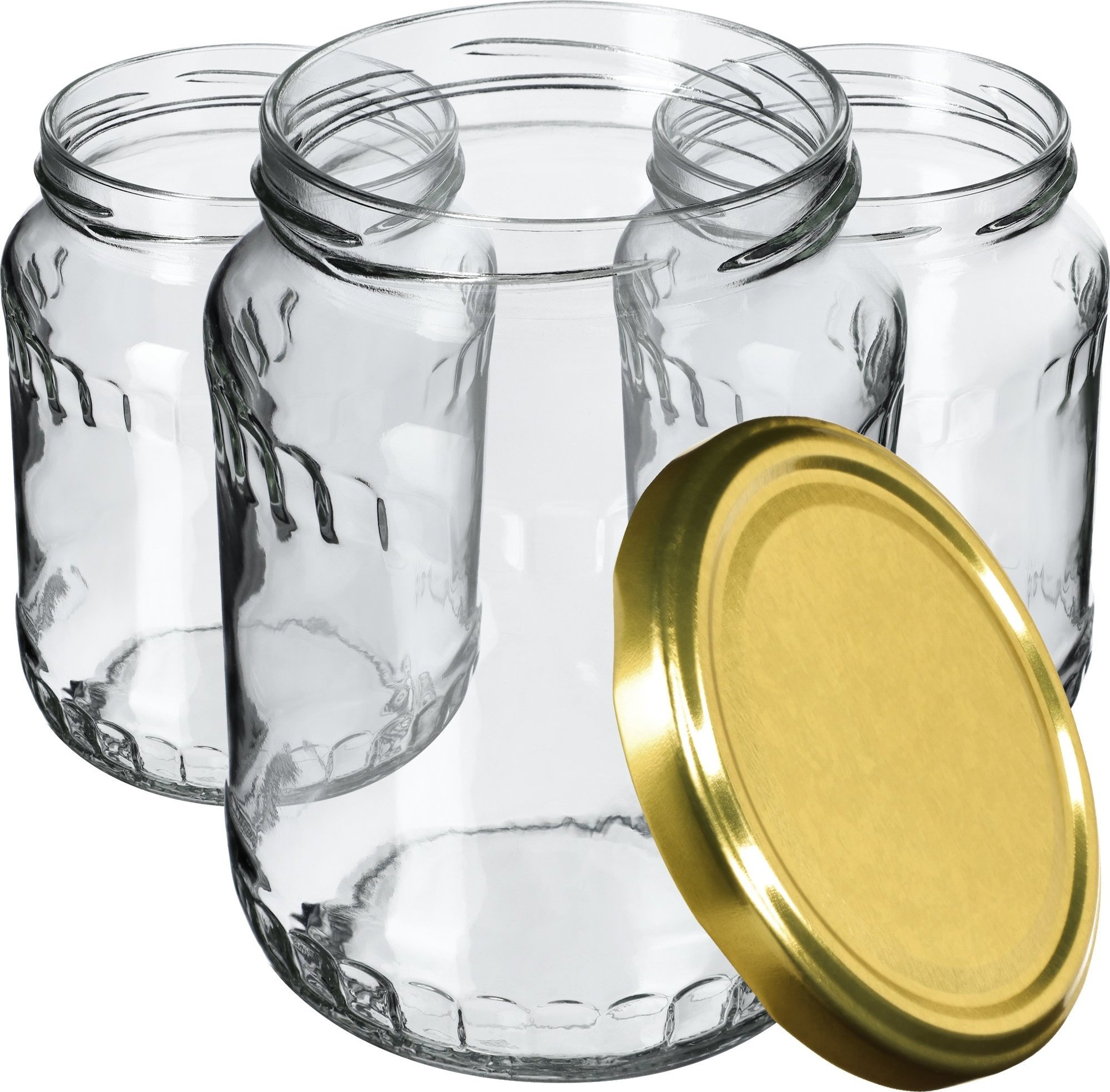 Kadax 8x Słoik Szklany 720ml Dżem Ogórki Zakrętka 82mm