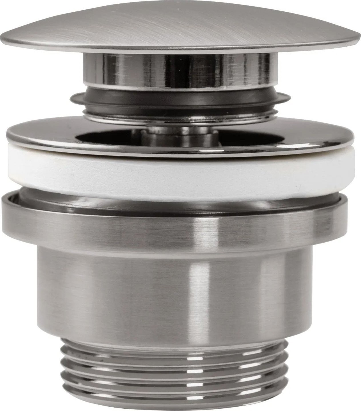 Rea Korek umywalkowy uniwersalny klik-klak Rea Nikiel Szczotkowany INOX