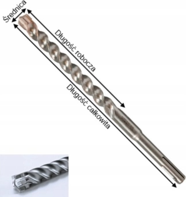 Wiertło Makita MAKITA WIERTŁO SDS NEMESIS"2" 12*310mm