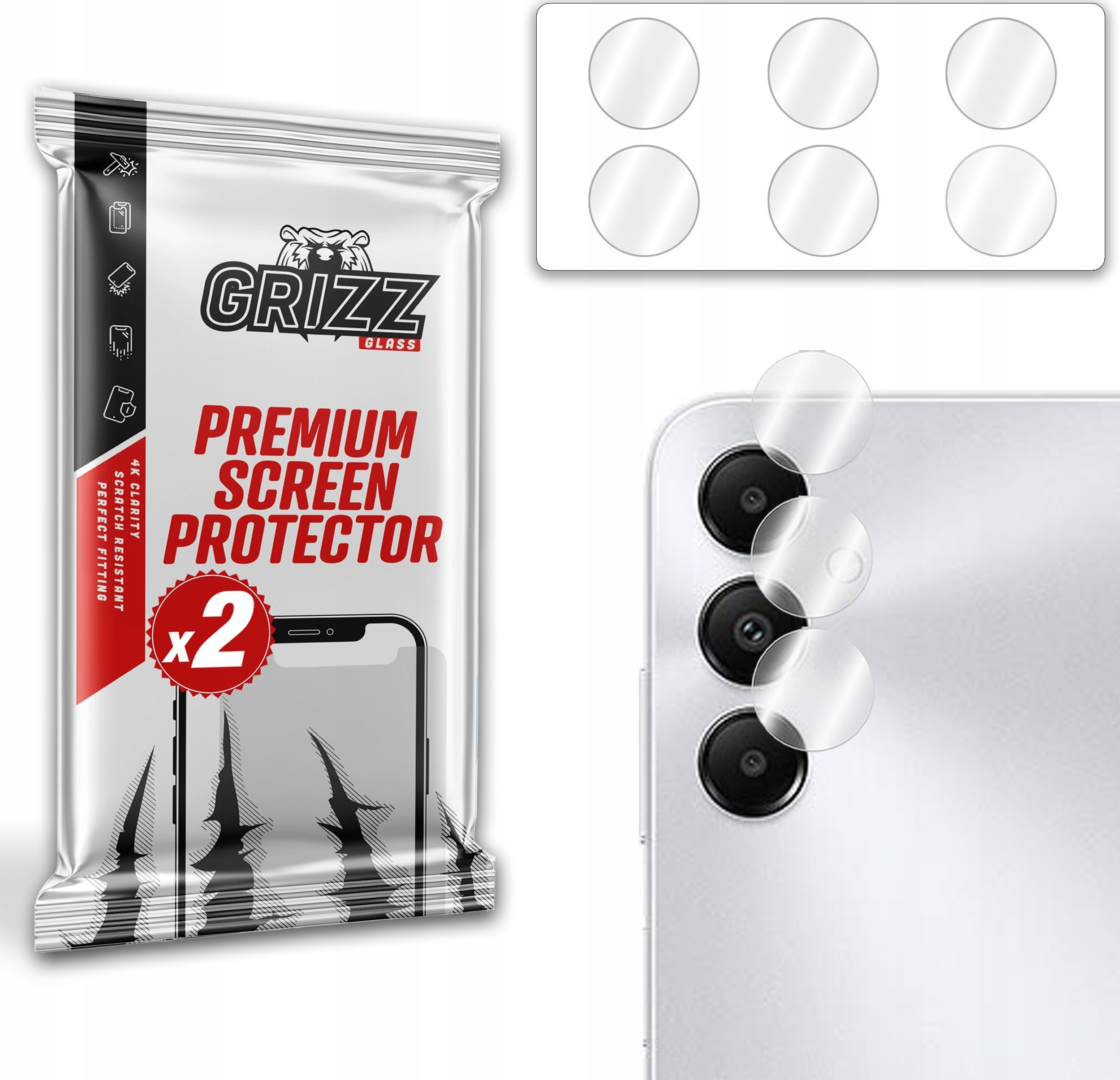 GrizzGlass Szkło na aparat GrizzGlass HybridGlass Camera do Samsung Galaxy A05s