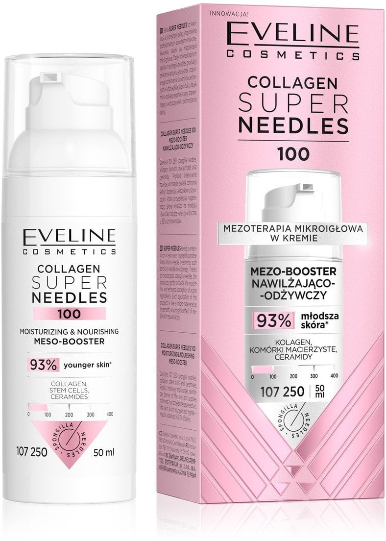 Eveline Collagen Super Needles 100 Mezo-booster nawilżająco-odżywczy 50ml