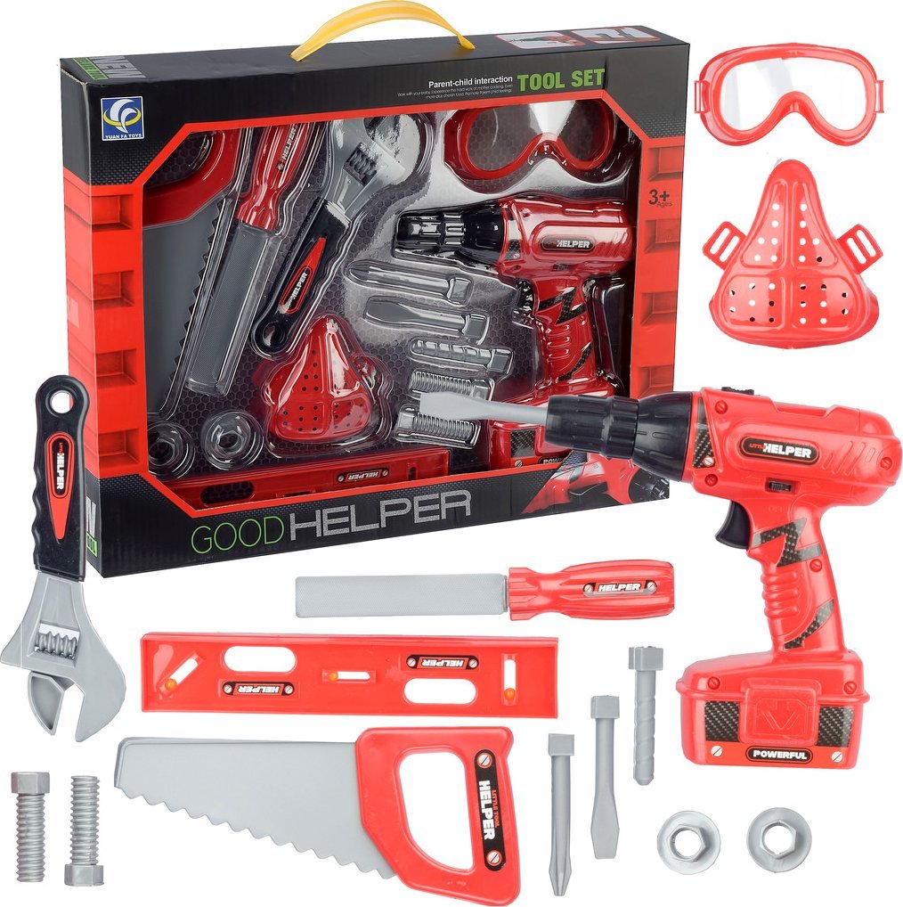 WIERTARKA WKRĘTARKA ZESTAW NARZĘDZI 14 el MASKA