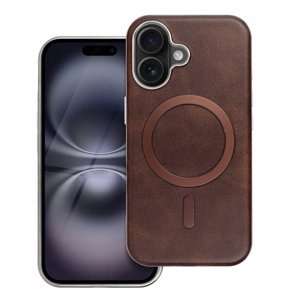 Futerał GENTLEMAN MAG COVER kompatybilny z MagSafe do IPHONE 17 brązowy