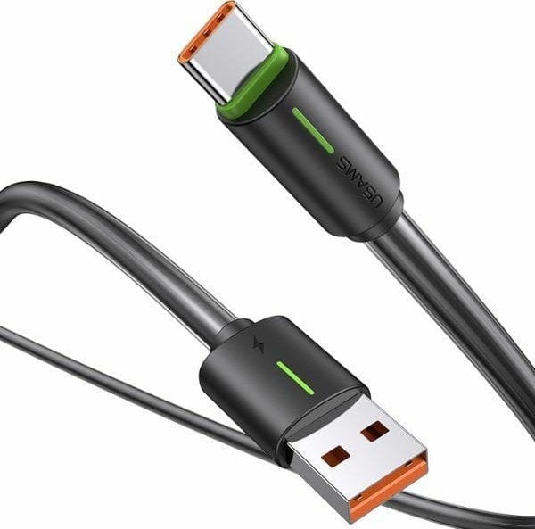 Kabel USB Usams USB-A - USB-C 1 m Czarny