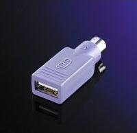 Adapter USB Value Value PS / 2 - USB adapter klawiatury. fioletowy