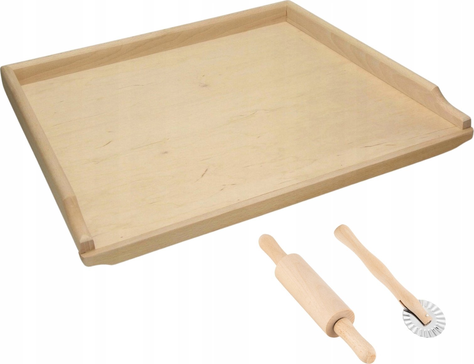 Topfann STOLNICA DREWNIANA 70X50 CM JEDNOSTRONNA DESKA DUŻA XXL + WAŁEK RADEŁKO