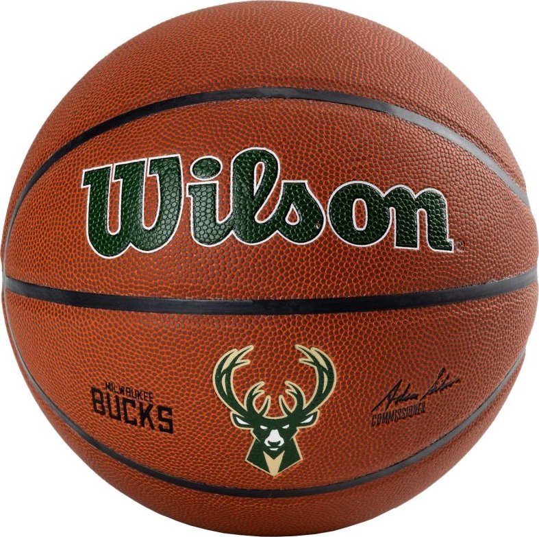 Wilson Wilson Team Alliance Milwaukee Bucks Ball WTB3100XBMIL Brązowe 7