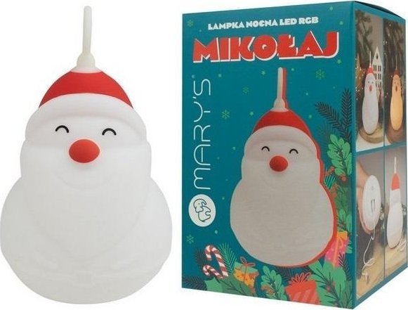 Lampka nocna LED RGB Mikołaj