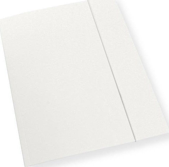 Teczka A4 z gumką biała 300gsm (10szt)