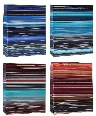 Torebka ozdobna 18x23x8cm hot-stamp mix ROZETTE