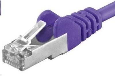 PremiumCord PREMIUMCORD Patch kabel CAT6a S-FTP, RJ45-RJ45, AWG 26/7 1,5m purpurowy