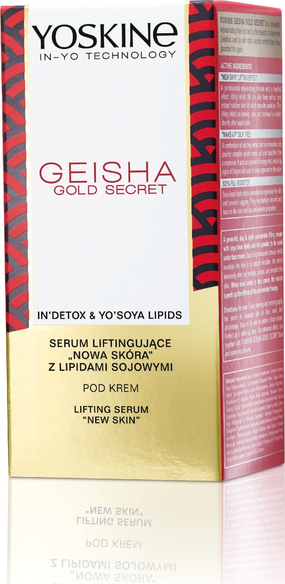 Yoskine Geisha Gold Secret serum liftingujące pod oczy nowa skóra pod krem 30ml