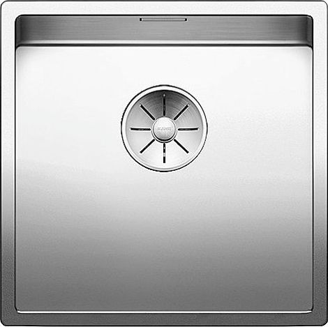 Zlewozmywak Blanco Claron 400-U Stal polerowana z korkiem InFino (521573)