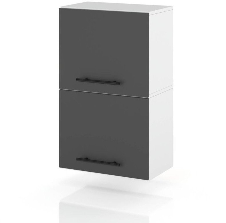 szafka kuchenna wisząca klapowa modułowa z uchwytami 40cm spremium szary