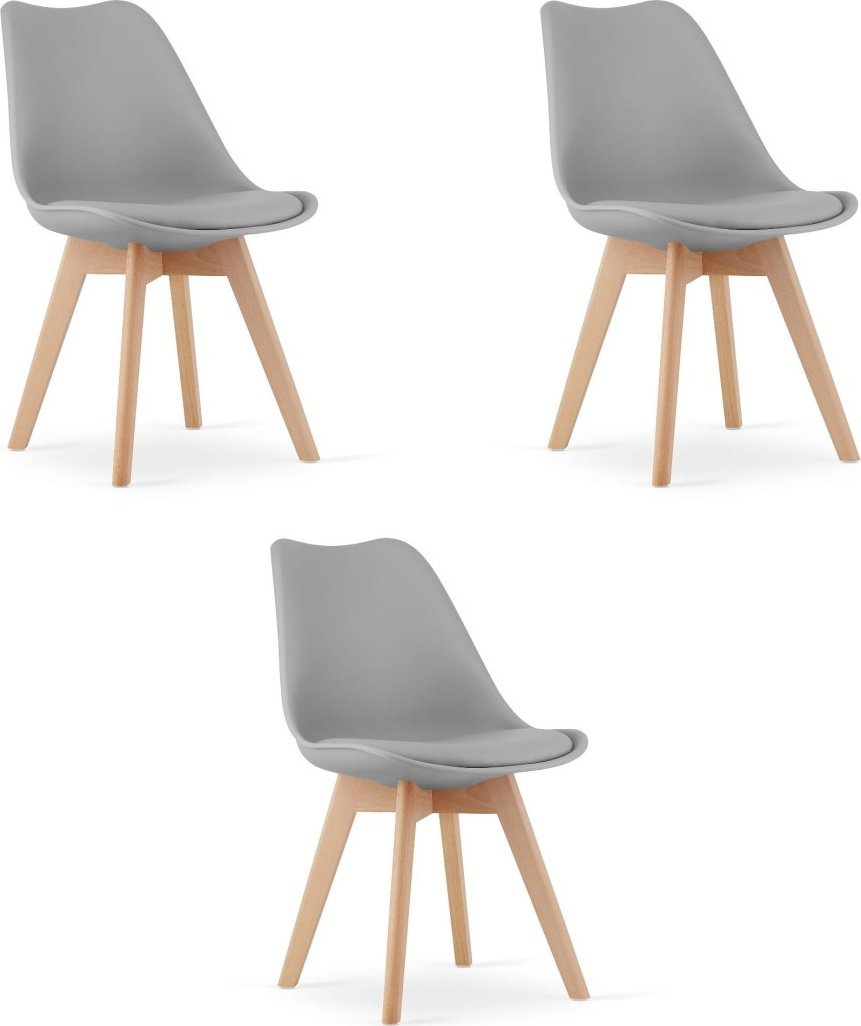 Leobert Krzesło MARK Szare x 3