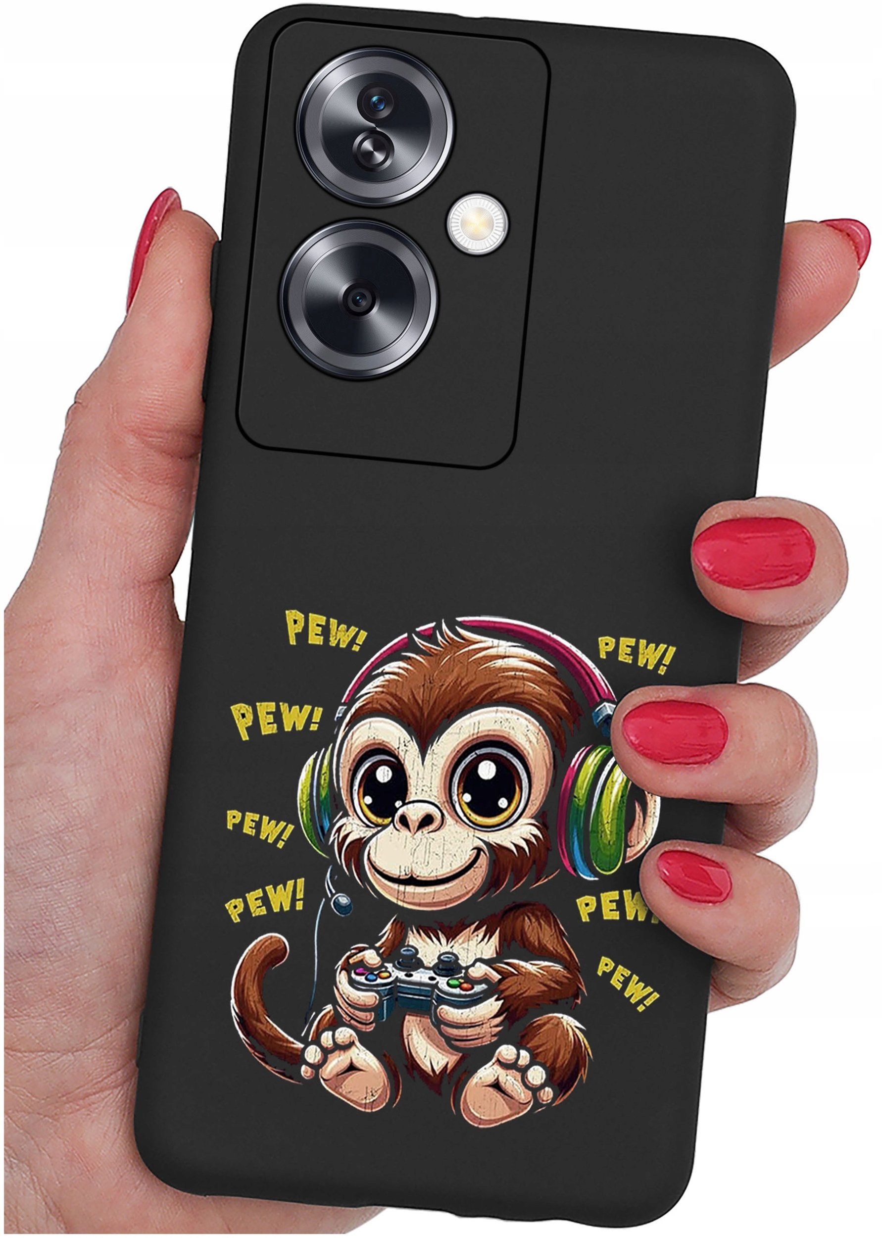 ETUI do Oppo A79 5G WZORY |SILIKONOWE MATT CASE + SZKŁO ochronne 9H