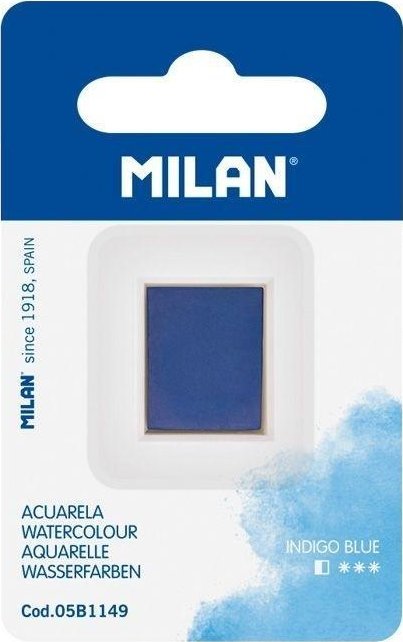 Teka Farba akwarelowa kostka błękit indygo MILAN