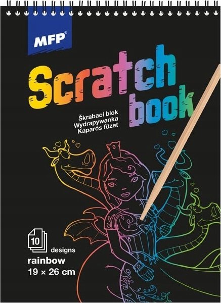 MFP paper wydrapywanka blok 26x19cm 10l mix/tęczowa 1032110