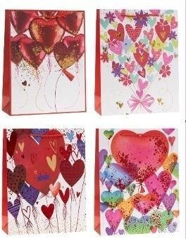 Torebka prezentowa 18x23x80cm mix ROZETTE