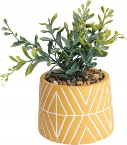 Koopman Roślina sztuczna w cementowej doniczce ozdobna 9,5x16 cm