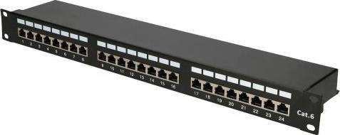 ExtraLink EXTRALINK 24 portowy kat6 STP patch panel V2
