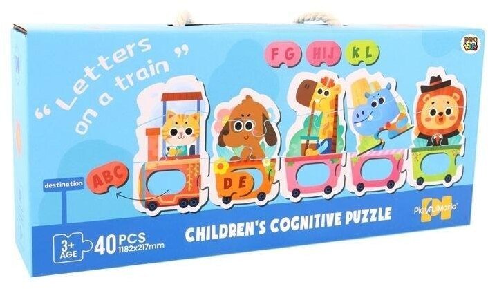 Puzzle dla dzieci edukacyjne pociąg