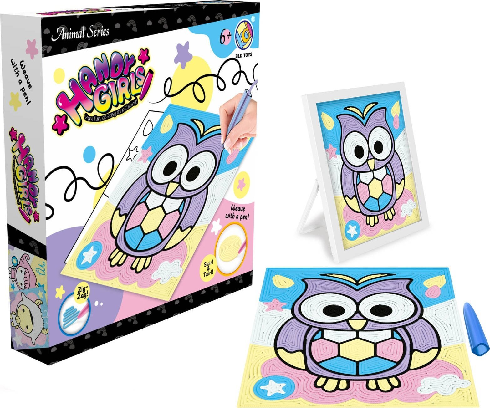 Trifox ZESTAW KREATYWNY OBRAZEK Z WŁÓCZKI