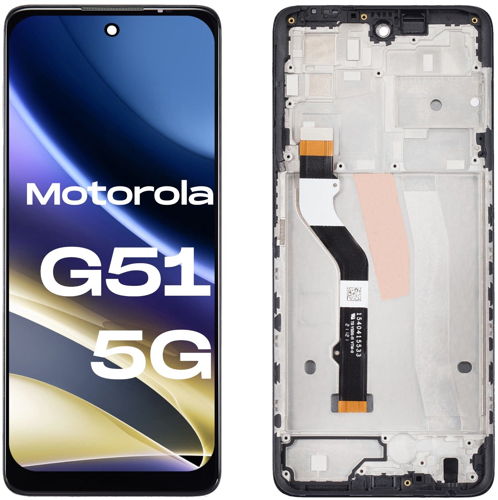 Wyświetlacz do Motorola Moto G51 5G LCD XT2171 Ekran Ramka