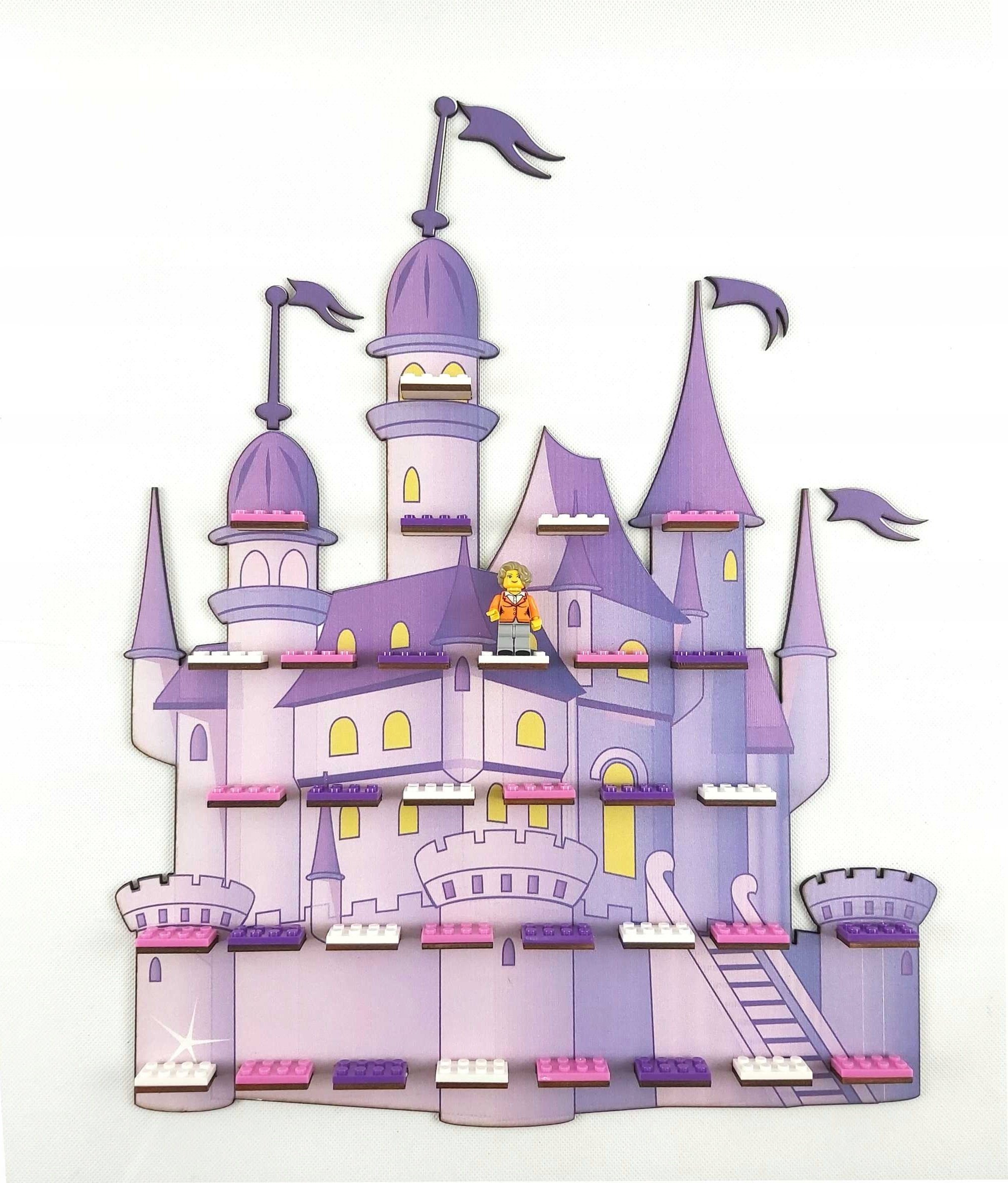 naSciane Półka regał na klocki ludziki friends pałac prezen