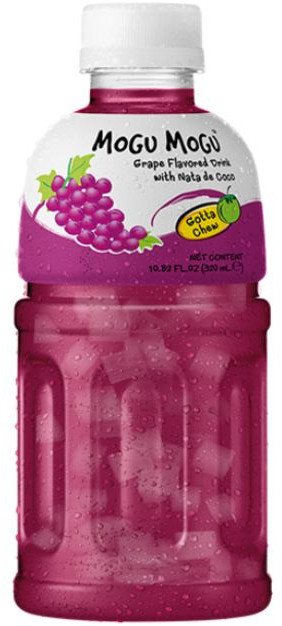 Mogu mogu napój nata de coco z kawałkami galaretki o smaku winogronowym 320ml