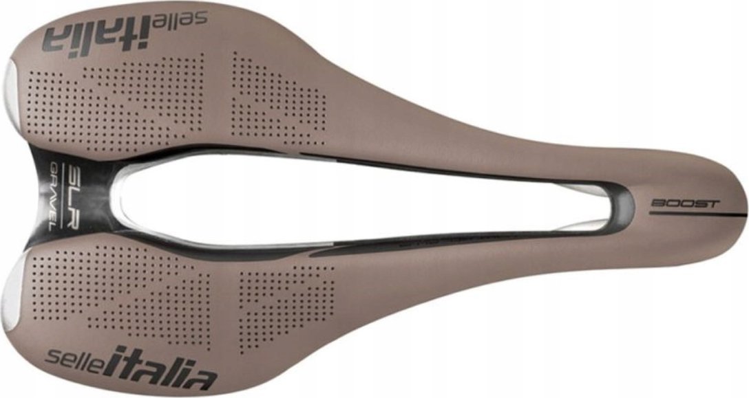 Selle Italia Siodło SELLE ITALIA SLR BOOST GRAVEL TI316, Superflow S (id match - S3), TI 316 Rail, Fibra-Tek, Light Gel, 204g, Brązowe (NEW)