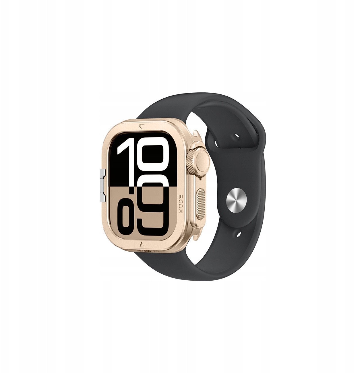 Etui metalowe AMAZINGTHING Titan Pro na Apple Watch 11 46mm aluminiowe - złote