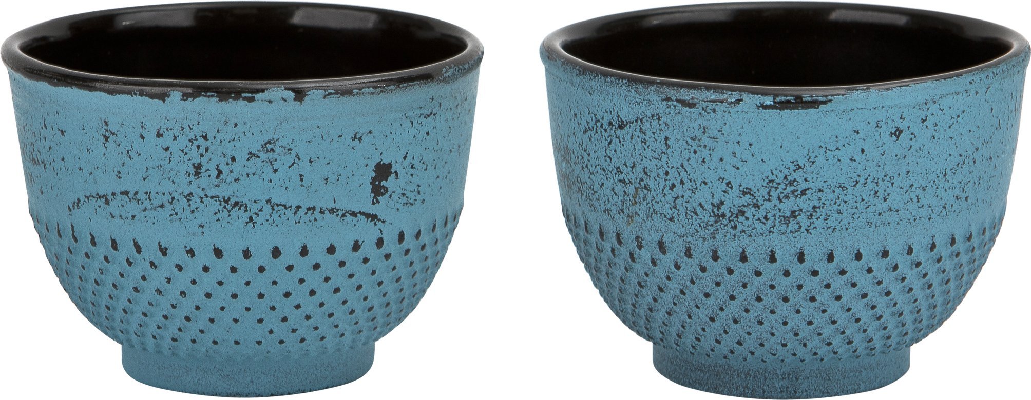 Witek Home Żeliwny zestaw 2 czarek do herbaty turkus Japanese