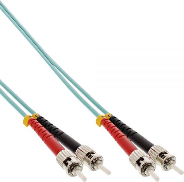 InLine Patchcord światłowodowy ST/ST, 50/125µm, OM3 15m (81515O)